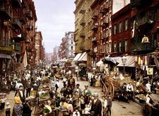 New York City's Mulberry Street circa 1900