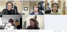 screenshot of recording session for Jewish women podcasters episode of Can We Talk?