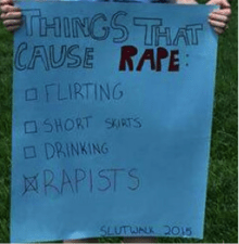 SlutWalk Sign, 2015