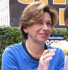 Randi Weingarten at a Hillary for Obama Rally, 2008