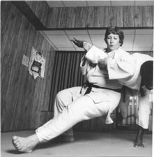 Rusty Kanokogi Teaching Judo