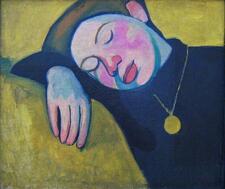 "Sleeping girl," painting by Sonia Delaunay, 1907