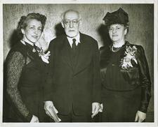 social worker and feminist Ottilie Schönewald (right), with Leo Baeck and Irma Tyson at B’nai B’rith
