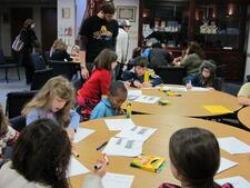 Students Learning at MLK Day Program, January 2012