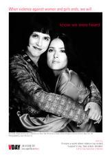 V-Day Public Service Announcement featuring Eve Ensler and Salma Hayek