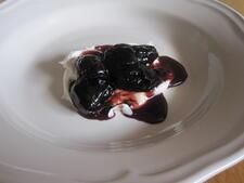 Wine-stewed Prunes with Mascarpone Cheese