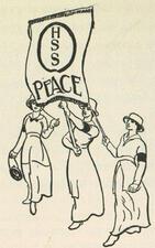 Women Marching for Peace Drawn by Lillian Wald, 1934
