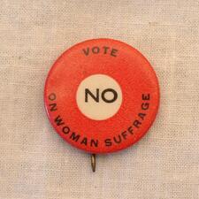 An Anti-Suffrage Button from the Ann Lewis Collection