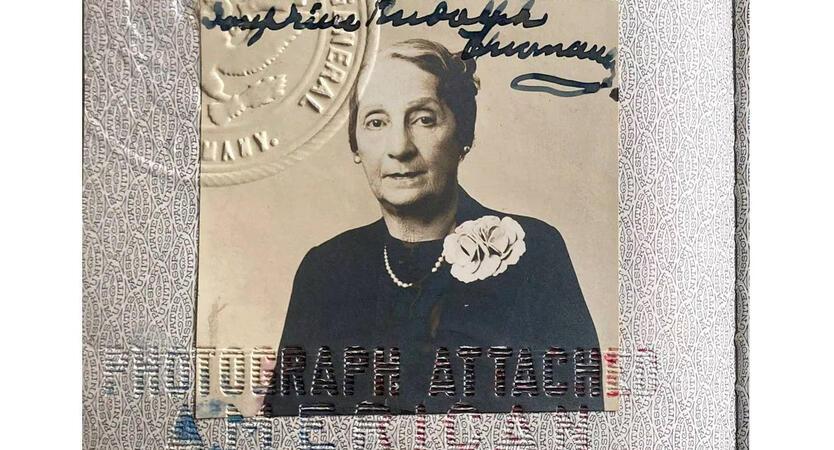 Josephine Rudolph Thurnauer Passport Photo, 1938