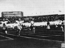 Finish of the 100 Meter Race at the 1928 Olympics