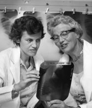 Physician Helen Brooke Taussig (right) and Catherine Neill