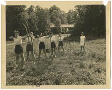 Archery Class at Camp Watitoh, 1950