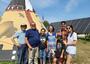 Nahanni and family at Pine Ridge Reservation