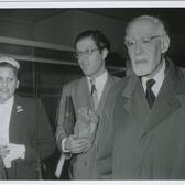 German-Jewish communal activist Lilli Marx with Leo Baeck and Paul Freedman