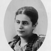 A studio portrait of Alice Goldmark Brandeis as a young woman