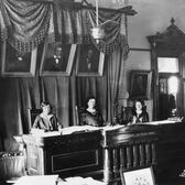 Hattie Henenberg, Hortense Ward, and Ruth Brazzil in the the Texas Supreme Court, 1925