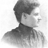 A portrait of Julia Richman in profile