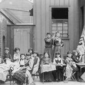Jewish Training School Sewing Class, Chicago, 1892