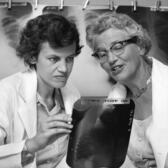 Physician Helen Brooke Taussig (right) and Catherine Neill
