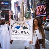 Lynn Gottlieb at Muslim-Jewish Peace Walk, 2003
