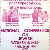 National Conference on Jewish Women & Men Poster, 1974