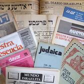 Judeo-Argentine newspapers and magazines from different periods in Yiddish, Hebrew and Spanish