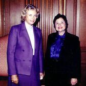 Florence Schornstein with Sandra Day O'Conner, 1985