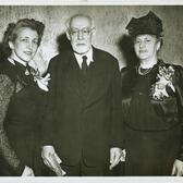 social worker and feminist Ottilie Schönewald (right), with Leo Baeck and Irma Tyson at B’nai B’rith