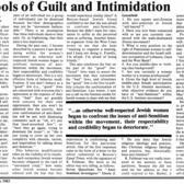 "The Tools of Guilt and Intimidation," by Gloria Greenfield, July 1983