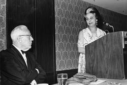 Bessie Margolin With Earl Warren in 1972