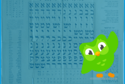 Yiddish Duolingo graphic