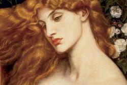 "Lady Lilith" by Dante Gabriel Rossetti, 1866.