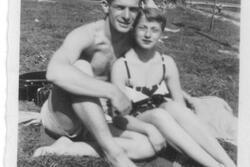 Alice and Marv Olick in Dillingen, Germany 1953-1954