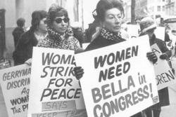 Women Protest the Dissolution of Bella Abzug's 19th Congressional District, 1972