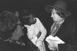 Bella Abzug Speaking with Constituents, 1976, by Diana Mara Henry