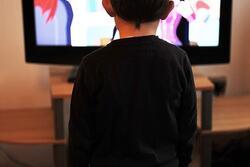 Kid Watches Television