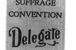Gertrude Weil's Ribbon at the National Suffrage Convention, 1917