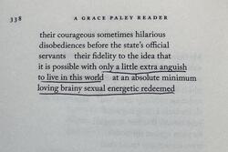 Grace Paley Poem - excerpt of "Sisters"