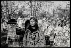 Jill Freedman in Jewish Cemetery