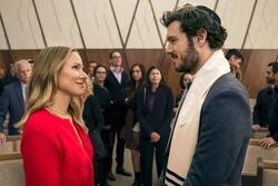 Kristen Bell and Adam Brody in "Nobody Wants This"