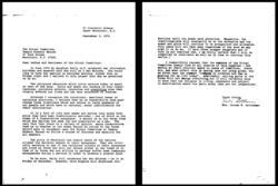 Letter from Paula Rachlin Gottesman to Temple Shomrei Emunah Ritual Committee, 1974
