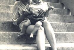 Marcia Soloski Levin and her Daughter, 1951