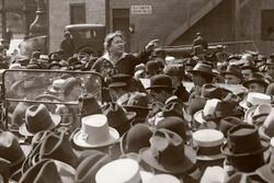 Emma Goldman in Union Square, 1912
