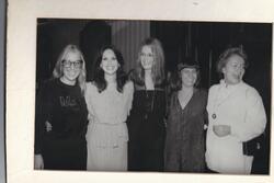 Letty Cottin Pogrebin, Marlo Thomas, Gloria Steinem, Robin Morgan, and Pat Carbine, late 1970s