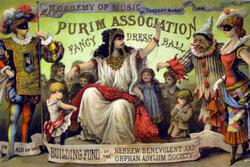 Invitation to Fancy Dress Ball, Purim Association of New York City, 1881
