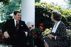 Ronald Regan and Margaret Thatcher, 1987