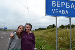 Tess and Judy Favish in Verba, Ukraine