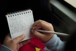 Handwriting in Notebook