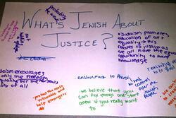 "What's Jewish About Justice?" Educational Activity, 2012