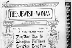 "The Jewish Woman" Magazine Cover, October 1921